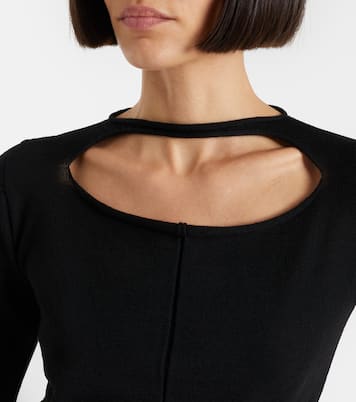 Cutout virgin wool top | Rick Owens