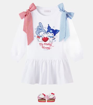 X Hello Kitty and Friends Kleid aus Jersey | Monnalisa