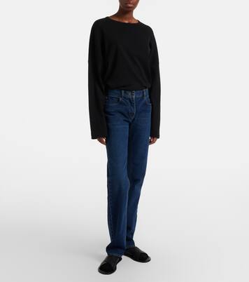 Bodhi high-rise straight jeans | The Row
