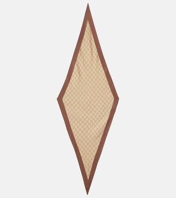 GG printed silk twill scarf | Gucci