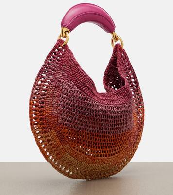 Summer Banana Medium raffia shoulder bag | Chloé