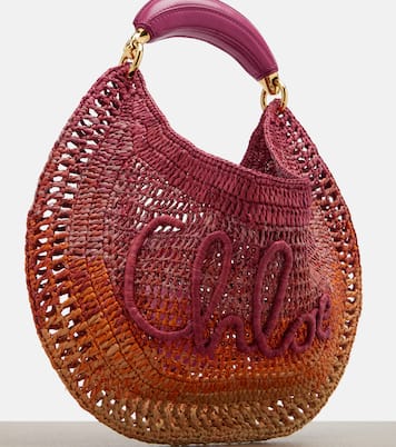 Summer Banana Medium raffia shoulder bag | Chloé