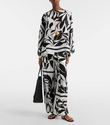 Blusa Ambuto de seda estampada | Max Mara