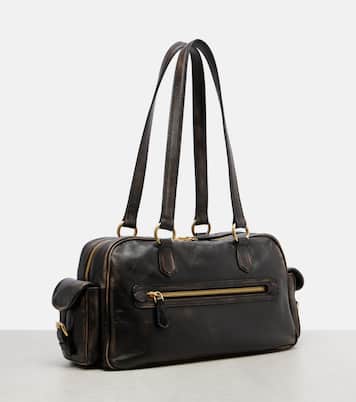 Bolso al hombro Pocket de piel | Miu Miu