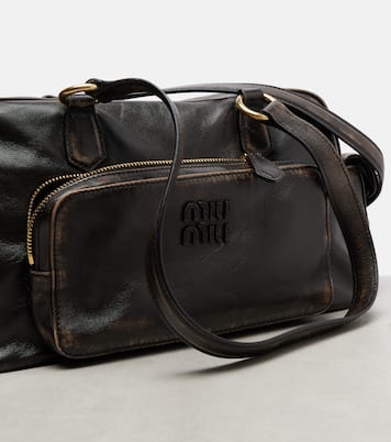 Bolso al hombro Pocket de piel | Miu Miu