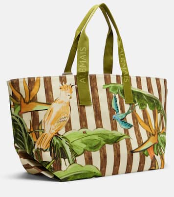 Toucan Tango Large canvas tote bag | Alémais