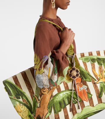 Toucan Tango Large canvas tote bag | Alémais