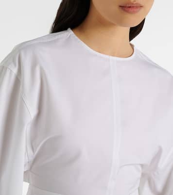 Cotton poplin crop top | Alaïa