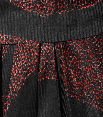 Robe midi Romina imprimée en satin | Isabel Marant