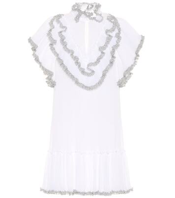 Minikleid aus Georgette mit Rüschen | See By Chloé