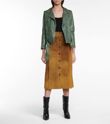 Falda midi de gamuza | Golden Goose