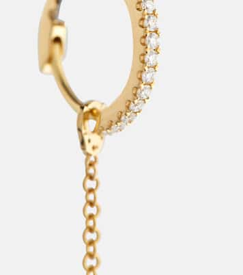 Boucle d'oreille unique Pendulum en or jaune 18 ct et diamant | Maria Tash