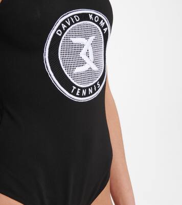 Logo cotton bodysuit | David Koma