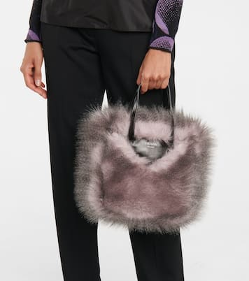 Sac en fourrure synthétique et cuir | Prada