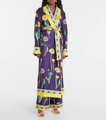 Peignoir imprimé en soie | Dolce&Gabbana