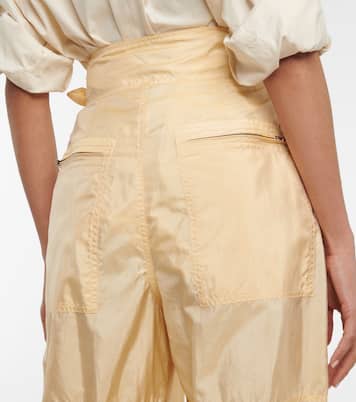 Pantaloni Olga in misto seta a vita alta | Isabel Marant
