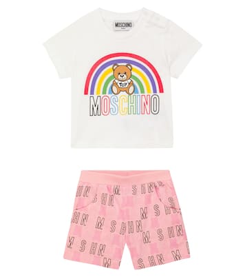 Baby - T-shirt e shorts in cotone | Moschino Kids