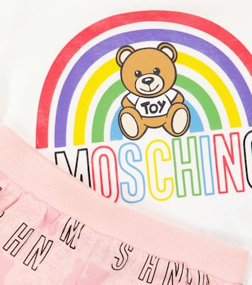 Baby - T-shirt e shorts in cotone | Moschino Kids
