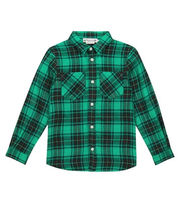Altman checked linen shirt | Bonpoint