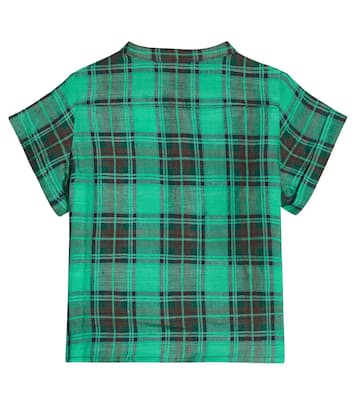 Baby - Camicia Emilio in lino a quadri | Bonpoint
