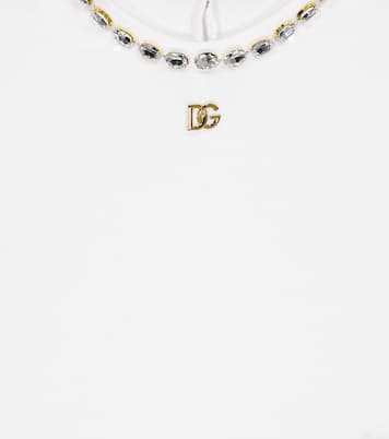 T-shirt in cotone con decorazione | Dolce&Gabbana Kids