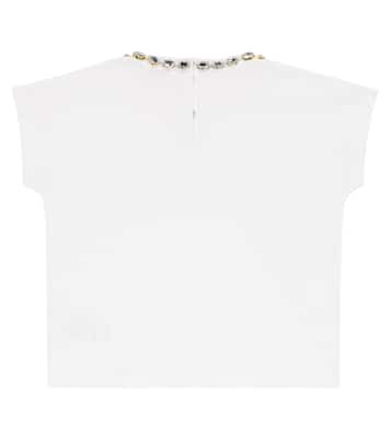T-shirt in cotone con decorazione | Dolce&Gabbana Kids