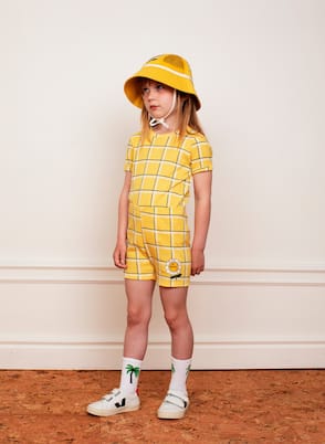 Kariertes T-Shirt aus Baumwolle | Mini Rodini