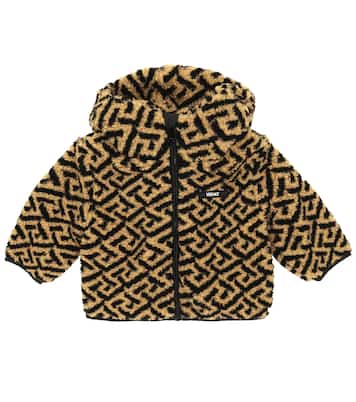 Baby Greca printed hooded jacket | Versace Kids