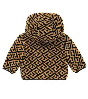 Baby Greca printed hooded jacket | Versace Kids