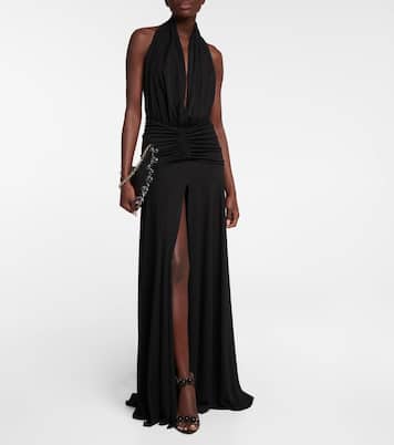 Abito lungo con scollo all’americana | Alaïa
