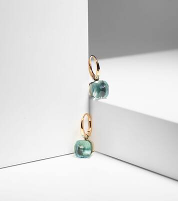 Boucles d’oreilles Nudo Petit en or 18 ct et topazes | Pomellato