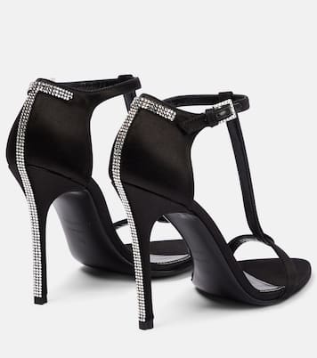 T crystal-embellished satin sandals | Tom Ford