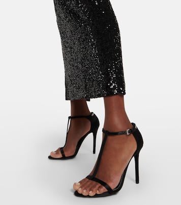 T crystal-embellished satin sandals | Tom Ford