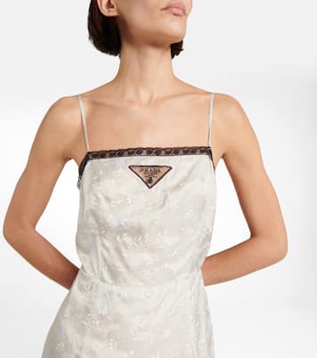 Abito lungo con pizzo | Prada