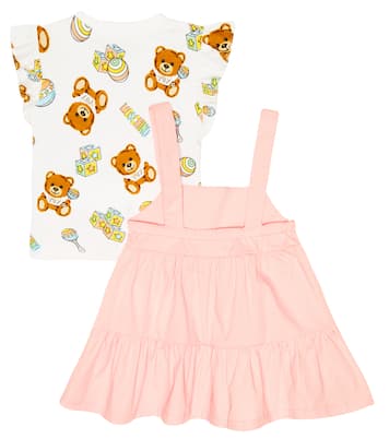 Bebé - set de camiseta y vestido en mezcla de algodón | Moschino Kids