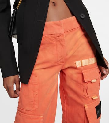 Toybox logo wide-leg cotton cargo pants | Off-White