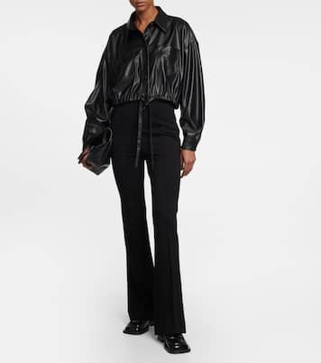 Camicia Sleek Comfort in similpelle | Dorothee Schumacher