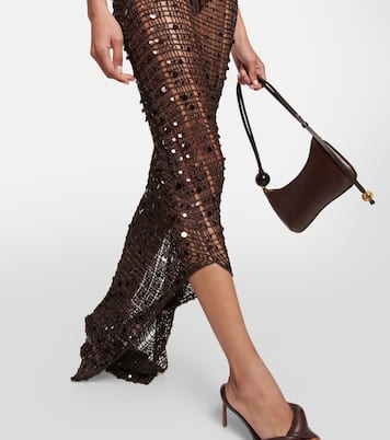 Abito lungo con paillettes e cut-out | Aya Muse
