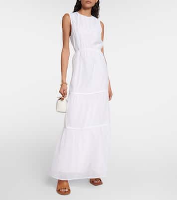 Emme tiered cotton and silk dress | SIR