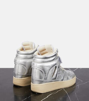 Baskets Ellyn en cuir métallisé | Isabel Marant