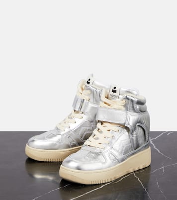 Baskets Ellyn en cuir métallisé | Isabel Marant