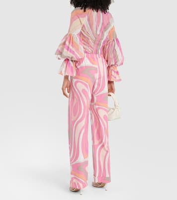 Pantalon ample Marmo imprimé en coton | Pucci