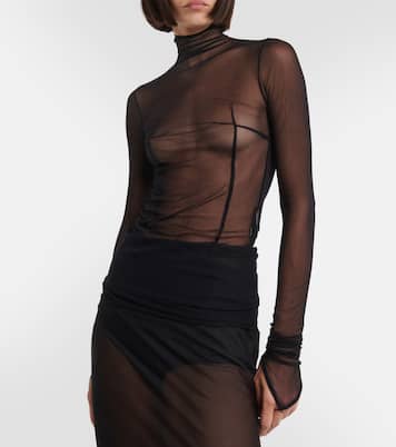Turtleneck mesh top | Ann Demeulemeester