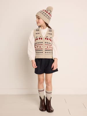 Brigitte intarsia wool beanie | Bonpoint