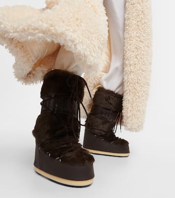 Icon faux fur-trimmed snow boots | Moon Boot
