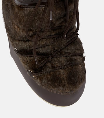 Icon faux fur-trimmed snow boots | Moon Boot