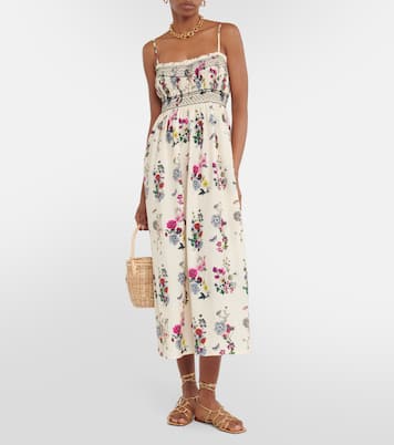 Midikleid Soliflore aus Baumwolle und Seide | Eres