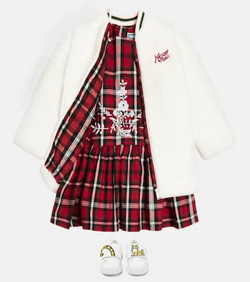 Abito in cotone a quadri | Kenzo Kids