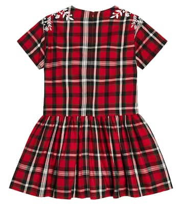 Abito in cotone a quadri | Kenzo Kids