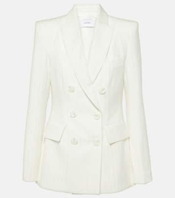 Pinstripe double-breasted blazer | Alex Perry